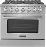 ProlineRangeHoods.com offers the Proline Dual Fuel Kitchen Range in Stainless, Matte Black, or Gloss White with 15K BTUs.