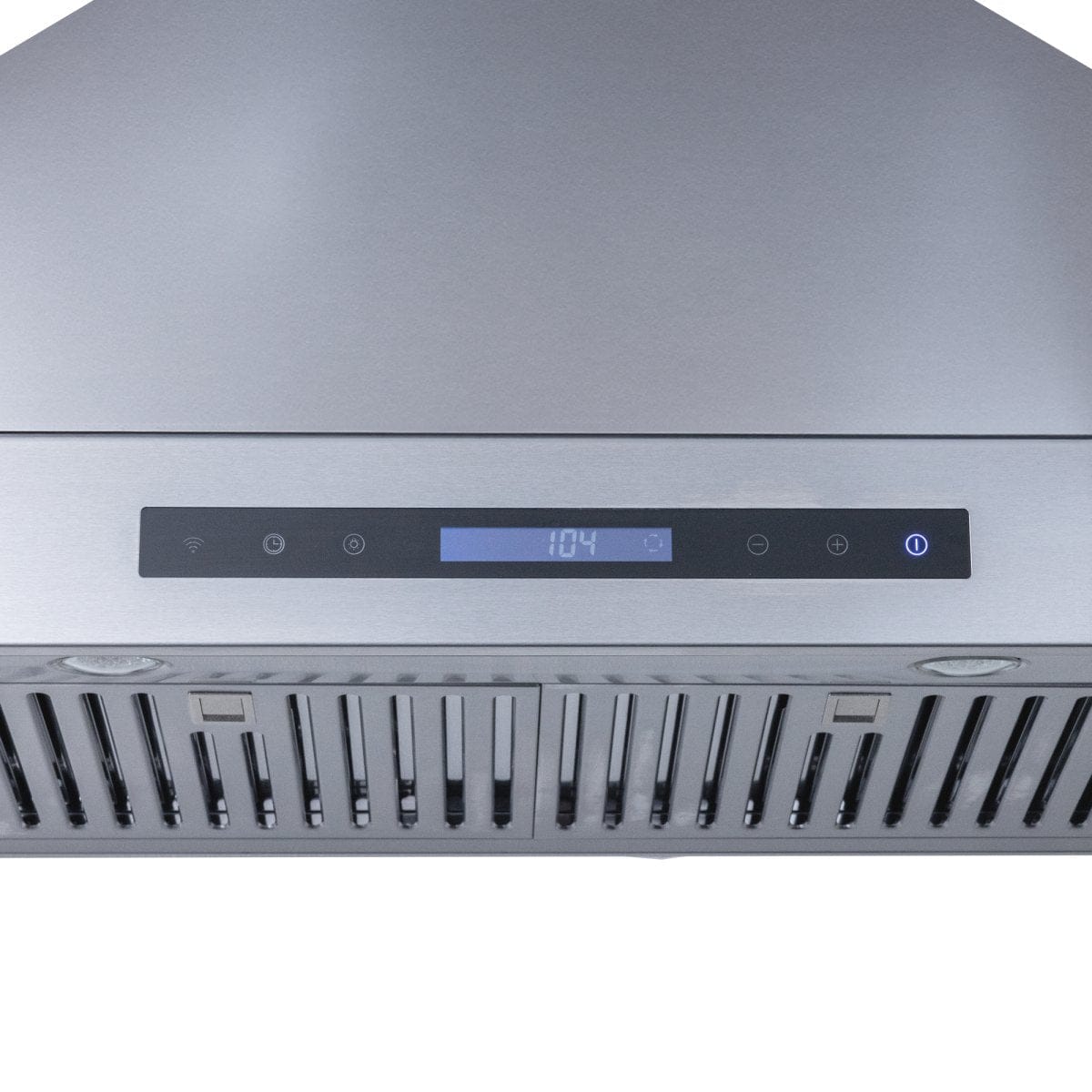 Proline ProSW Wall-Mounted Range Hood with 1800 CFM, LED lights, stainless steel finish. ProlineRangeHoods.com.