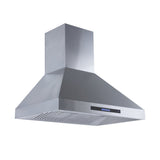 Proline ProSW range hood: 1800 CFM blower, LED lights, stainless steel, ducted, panel. ProlineRangeHoods.com.