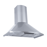 The Proline Vector wall range hood by Proline Range Hoods offers 600 CFM power, mesh filters, and ProlineRangeHoods.com.