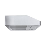 Proline PLJW 185 Slim stainless steel range hood, dual 600 CFM blowers, controls; ProlineRangeHoods.com shown.