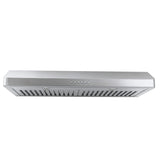 Proline PLJW 185 Slim Under-Cabinet Range Hood, 600 CFM, stainless steel, ductless, at ProlineRangeHoods.com.