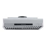 Proline PLJW 117 range hood, stainless steel, digital controls, ductless option, 900 CFM. ProlineRangeHoods.com.