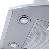 Wall Mounted Range Hood, Ducted, 600 CFM, Stainless Steel Finish, Black Finish | Proline Vector - Proline Range HoodsHome & Garden > Kitchen & Dining > Kitchen Appliances > Range HoodsPLFW Vector.30