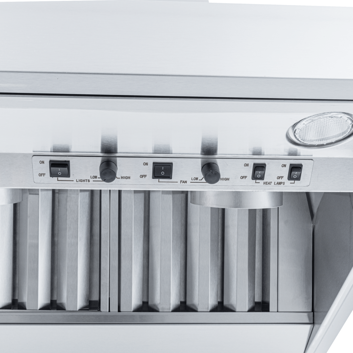 ProlineRangeHoods.com: The Proline Test Wall Mounted Range Hood features stainless steel controls and variable CFM.