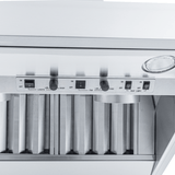 ProlineRangeHoods.com: The Proline Test Wall Mounted Range Hood features stainless steel controls and variable CFM.
