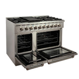 Proline Range Hoods Ranges in Kitchen Appliances Proline PLSR 48GG 48" All-Gas Freestanding Range | 8-Burner + Dual Ovens + Griddle | Stainless Steel