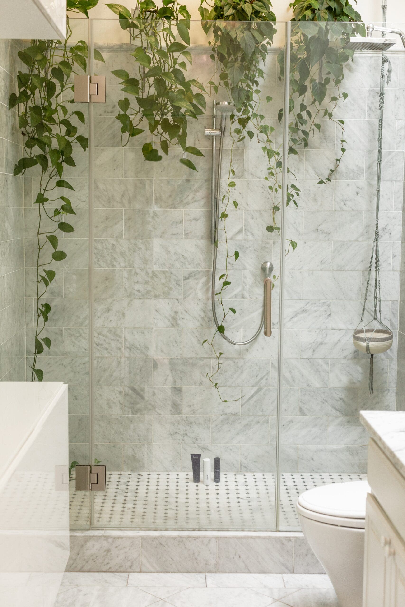 Shower with Greenery
