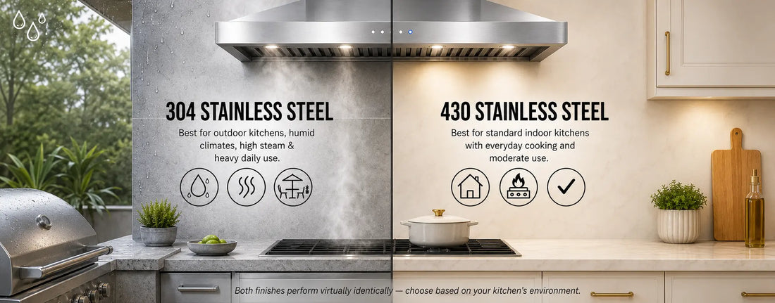 304 Vs 430 Stainless Steel: Which Is Better for Your Range Hood?