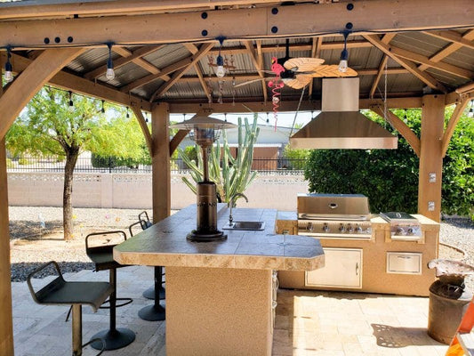 Does an outdoor kitchen need to be covered? - Proline Range Hoods