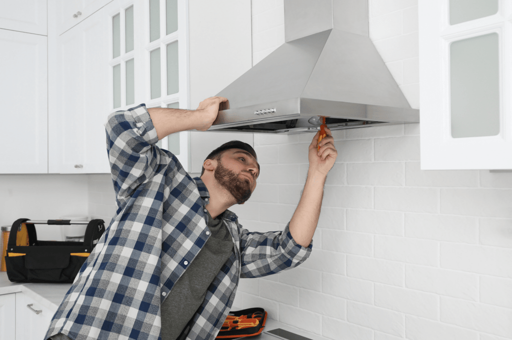 range hood installation code violations ducting materials
