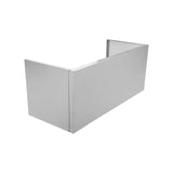 12 inches height 3 piece chimney extension in 304 Stainless Steel - Proline Range HoodsEXT - PLGW 101 - 109.48.12 3PC 304SS