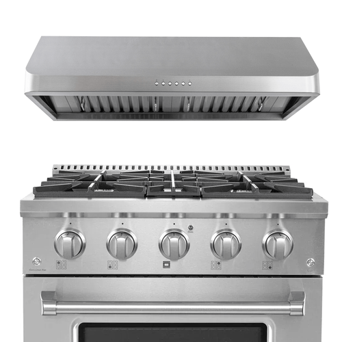 Save 10% on the Proline PLSR 30" Range & PLJW 121 Hood bundle at ProlineRangeHoods.com—five burners, stylish match.