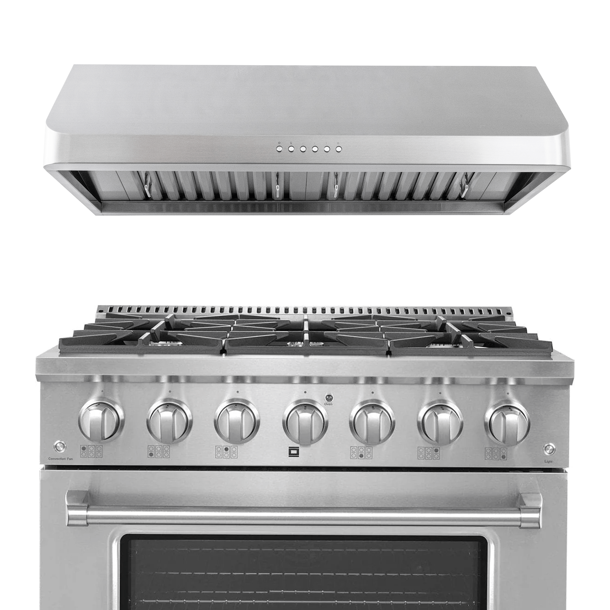Upgrade your kitchen at ProlineRangeHoods.com—save 10% on the PLSR 36" Range & PLJW 36" Hood matching set.