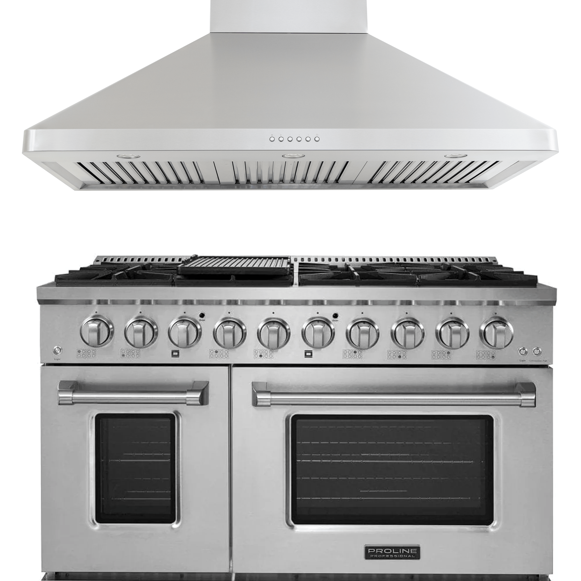 Upgrade your kitchen with the Proline PLSR 48" Range & PLJW 129 Hood Bundle—save 10%. ProlineRangeHoods.com.