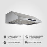 30 - 36 - inch Under - Cabinet Range Hood, Convertible to Ductless, 600 CFM, Stainless Steel Finish| Proline PLSW 116 - Proline Range HoodsHome & Garden > Kitchen & Dining > Kitchen Appliances > Range HoodsPLSW 116.30