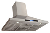 30 and 36 inches Wall - Mounted Range Hood in Brushed 430 Stainless Steel, 550 CFM Efficiency | Proline Range Hoods PLSW 520RC - Proline Range HoodsPLSW 520RC.30