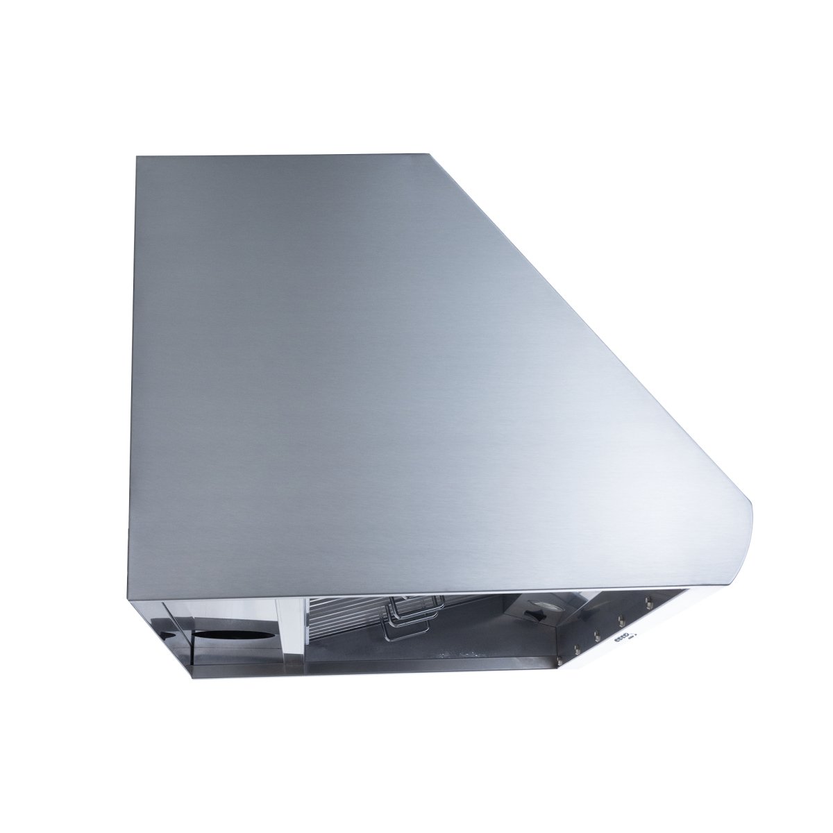 ProlineRangeHoods.com PLJW 109: stainless steel wall-mounted range hood, convertible ductless, outdoor-rated, sleek design.