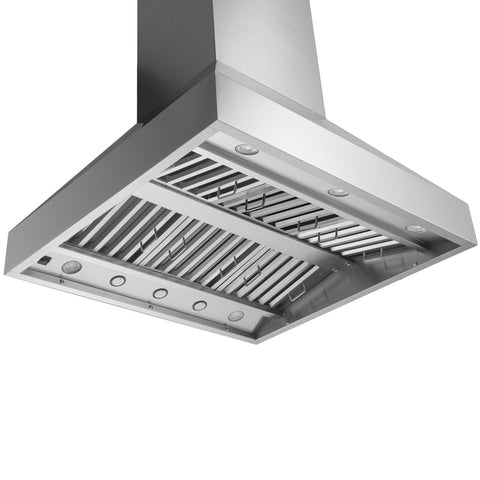 Island Range Hood, Ducted, 1200 CFM, Weather Resistant 304 Stainless Steel | PLGI 104 304SS