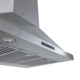 36 - inch Island Range Hood, Ducted, 550 CFM, Stainless Steel | PLSI 520 - Proline Range HoodsPLSI 520.36