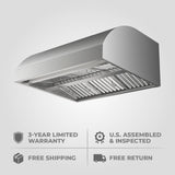 42, 48, 60, and 72 - inch Under - Cabinet Range hood, Ducted, 2000 CFM, Thick 304 Stainless Steel | PLGW UC BBQ Pro PRE - SALE! - Proline Range HoodsHome & Garden > Kitchen & Dining > Kitchen Appliances > Range HoodsPLGW BBQ.PRO UC 42