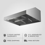 Discover the 42, 48, 60, and 72-inch Outdoor Vent Hood for BBQ at ProlineRangeHoods.com with powerful ventilation at 2000 CFM.