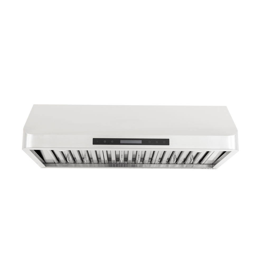 The Proline PLSW 115 Range Hood in stainless steel, 600 CFM, compact design. ProlineRangeHoods.com.
