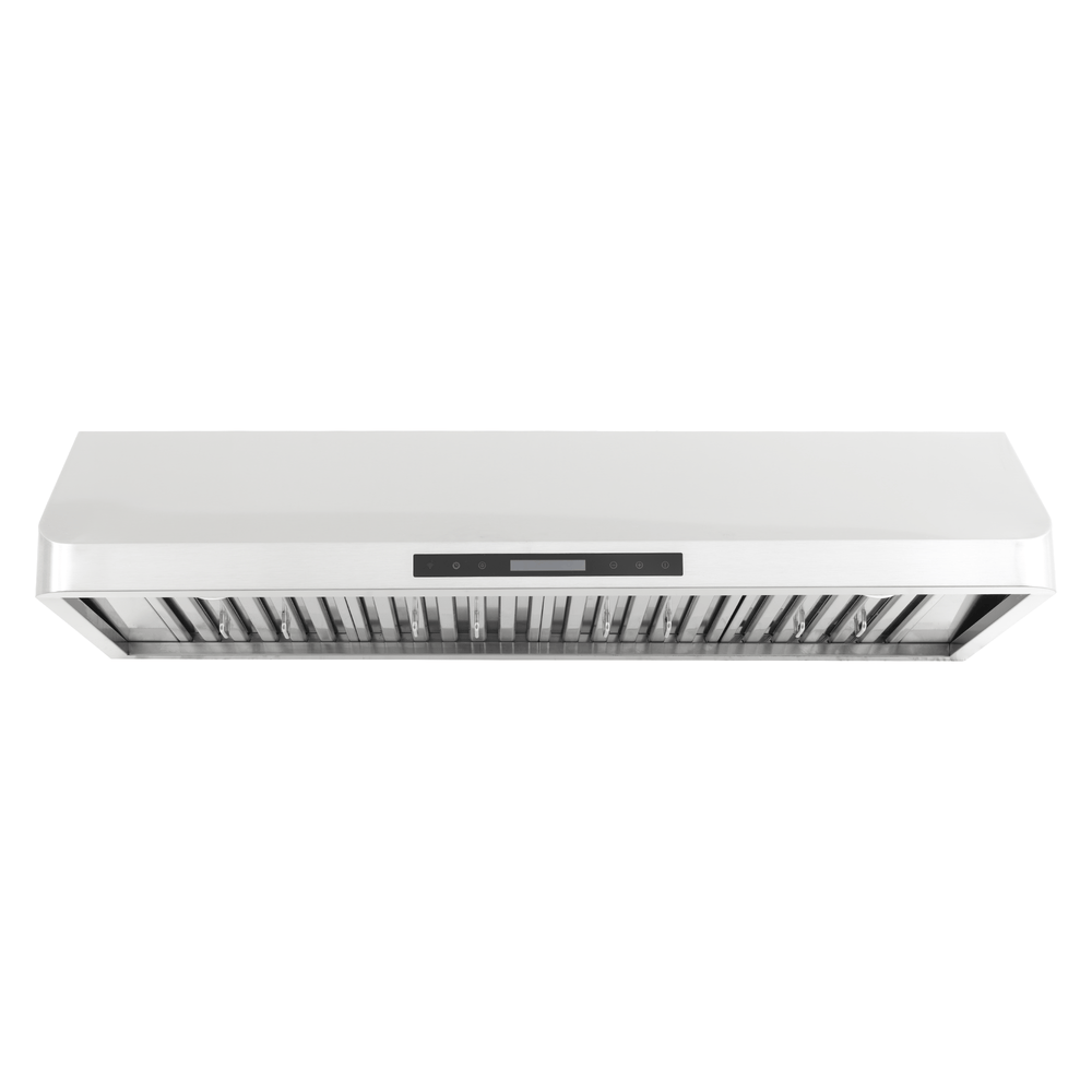 The Proline PLSW 115 Range Hood has a sleek stainless steel look, 600 CFM power; ProlineRangeHoods.com.