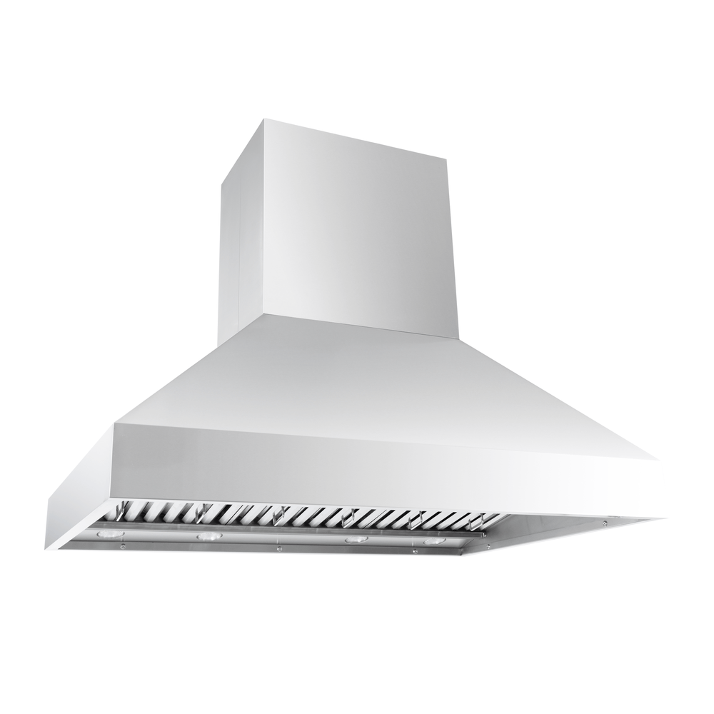 The Proline PLGI 104 HE Island Range Hood features durable 304 SS, 1200 CFM, sizes 36–60″. ProlineRangeHoods.com.