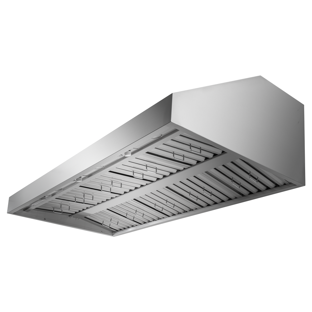 PLGW BBQ ULTRA UC HE stainless steel outdoor range hood with filters and 3400 CFM blowers from ProlineRangeHoods.com.