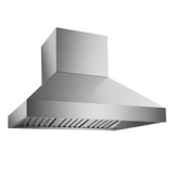 Proline Range Hoods Outdoor Wall Mount, 2400 CFM stainless steel hood with baffle filters. ProlineRangeHoods.com.