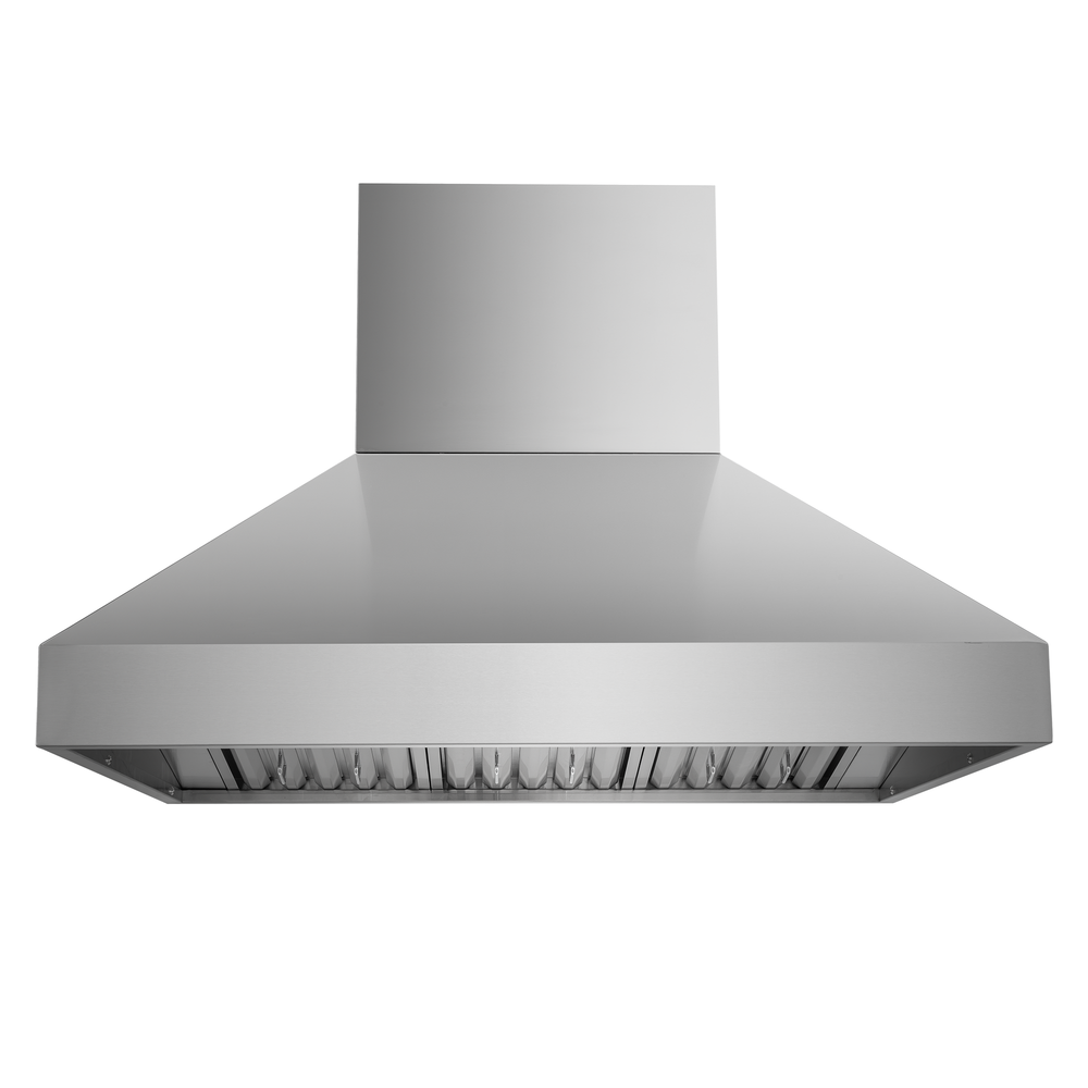 Proline Range Hoods 2400 CFM stainless steel outdoor wall mount range hood. ProlineRangeHoods.com.