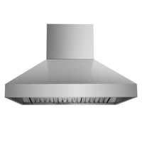 Proline Range Hoods 2400 CFM stainless steel outdoor wall mount range hood. ProlineRangeHoods.com.