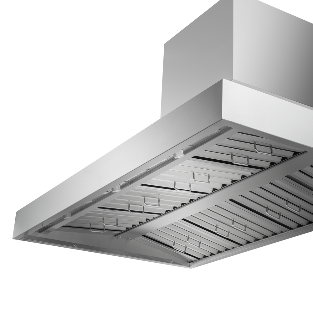 ProlineRangeHoods.com Stainless Steel Outdoor Wall Mount Range Hood, 2400 CFM, Dimmable LED, 304 SS, PLGW WC BBQ HE.
