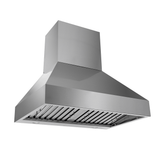 Proline PLJW 104 Range Hood: modern stainless steel, vent slats, 1200 CFM. ProlineRangeHoods.com.
