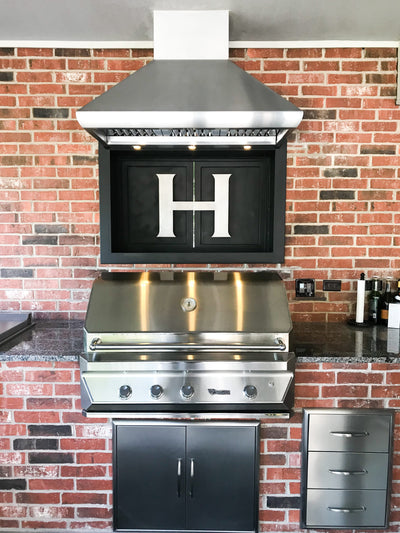 Customer kitchen with the Proline PLJW 109 WC - Ducted Wall-Mounted Range Hood, 1200 CFM | Stainless Steel Finish, Outdoor Rated