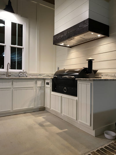 Customer kitchen with the Range Hood Insert/Liner, 15, 18 or 21 inch Deep Options, Ducted, 600/1200 CFM, Stainless Steel | Proline PLJL Hurricane