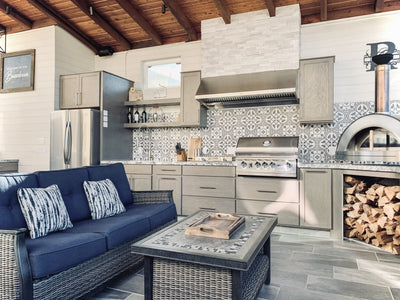 Customer kitchen with the Proline PLFW 832 - Under-Cabinet Range Hood, 1000/2000 CFM | Convertible to Ductless, Stainless Steel Finish