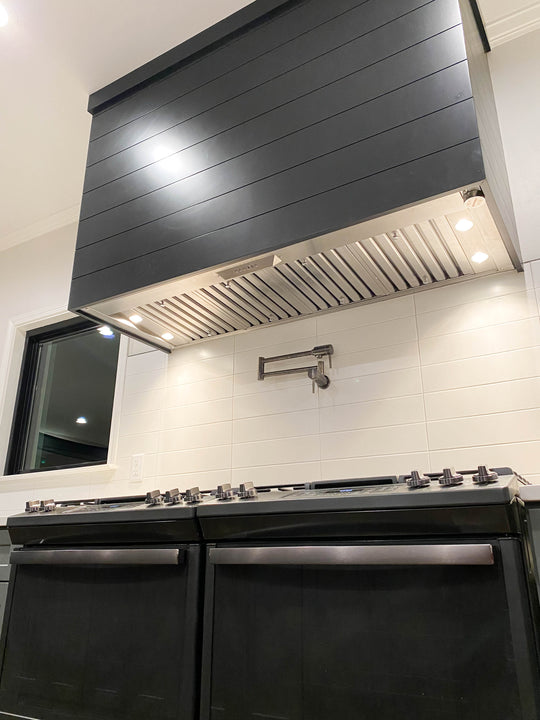 Insert Range Hoods Proline Range Hoods 430 Stainless Steel in Customer Kitchen  (PLFL CL 2816D | PLFL CL 2816S | PLFL CL 3416D | PLFL CL 3416S)