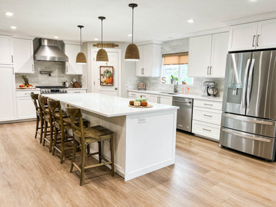 Customer kitchen with the Proline PLJW 104 - Wall-Mounted Range Hood, 1200 CFM | Stainless Steel, Outdoor Rated Finish Option