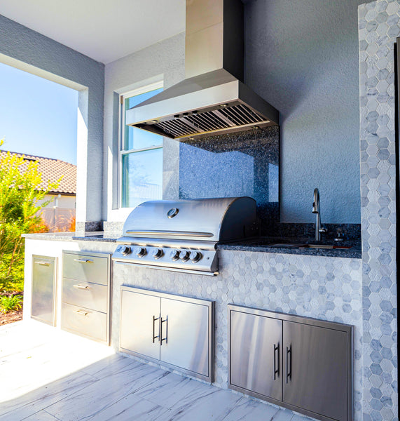 Proline PLJW 104 - Wall-Mounted Range Hood, 1200 CFM | Stainless Steel, Outdoor Rated Finish Option secondary image