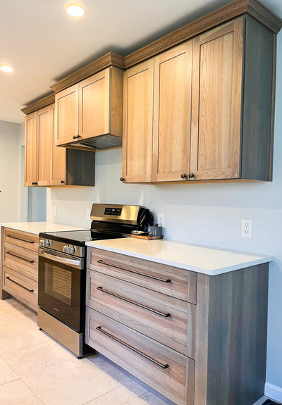 Customer kitchen with the Proline PLFL CL - Ducted Insert/Liner Range Hood, Up to 1200 CFM | Stainless Steel