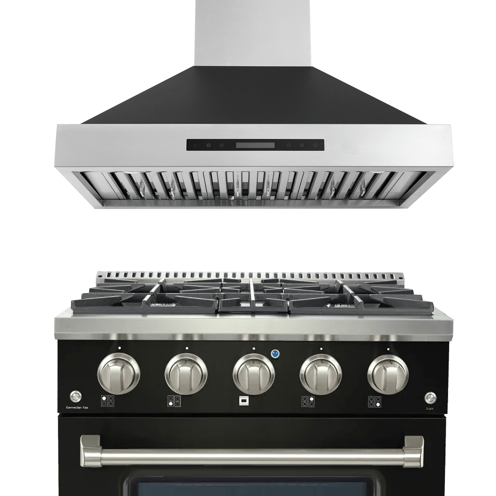 Save 10% on the Proline PLSR 30" Range & King Air 30" Hood Bundle in Matte Black at ProlineRangeHoods.com.