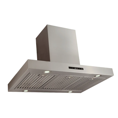 Modern Slim  Island Range Hood, 550 CFM 36-inch, Stainless Steel | Elite Dream Home newest 2025 Designs | PLSI 755F