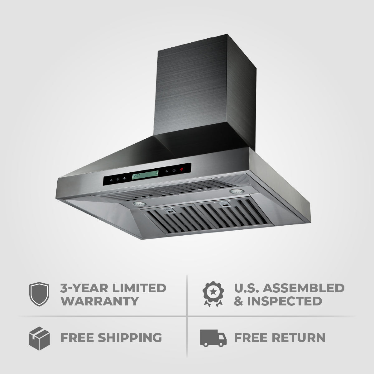 New PLSW ProS 48'' Wall - Mounted Range Hood in Brushed 430 Stainless Steel, 1200 CFM Dual Blower | Proline - Proline Range HoodsHome & Garden > Kitchen & Dining > Kitchen Appliances > Range HoodsPLSW ProS.48