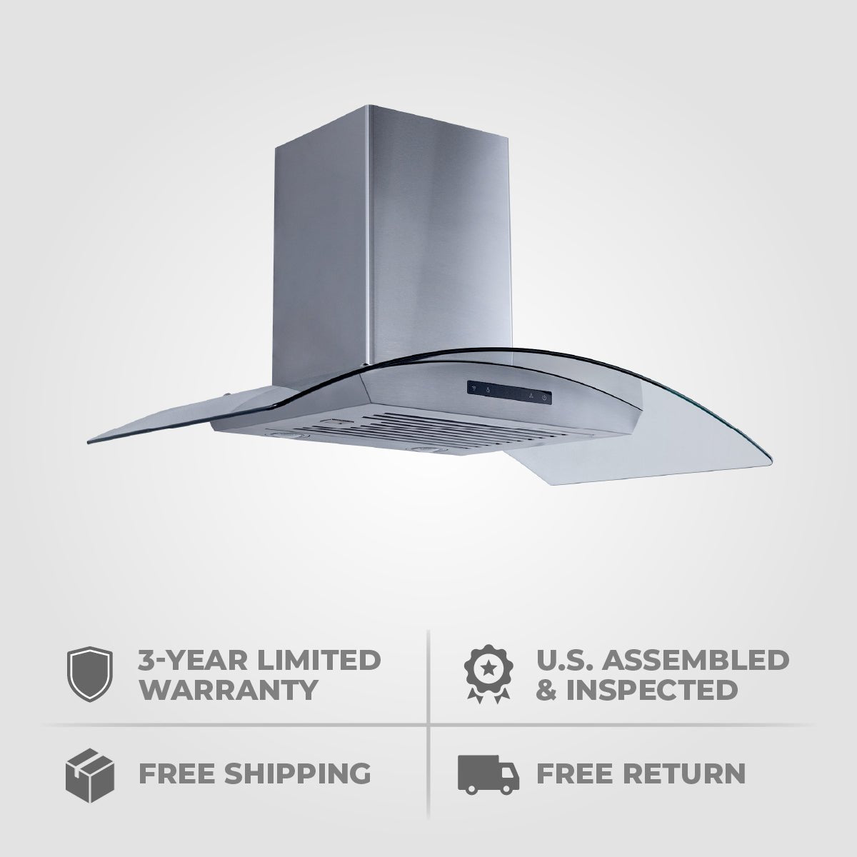 PLSW 543 Wall Mount Range Hood - 550 CFM | Stainless Steel | Premium Finishes | Elite Dream Home - Proline Range HoodsHome & Garden > Kitchen & Dining > Kitchen Appliances > Range HoodsPLSW 543.30