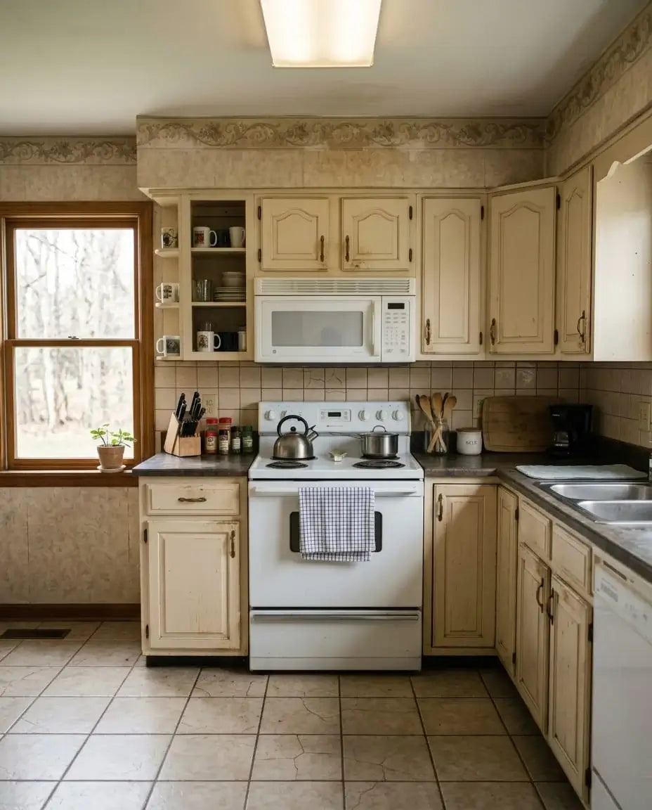 Outdated kitchen before renovation