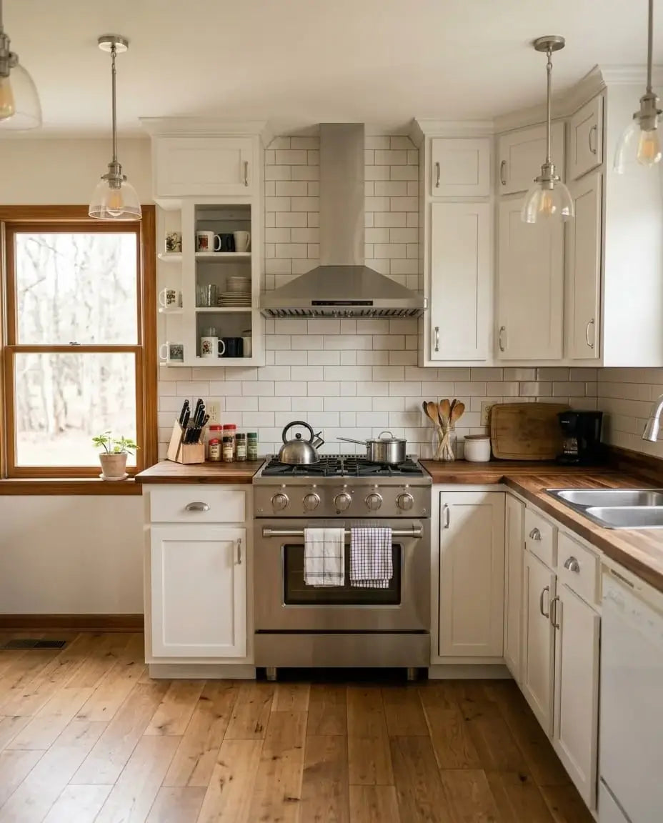 Renovated kitchen with a Proline range hood