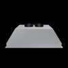 Rear view of a Proline PLGL Classic Range Hood Insert with dual circular vents on a stainless steel body