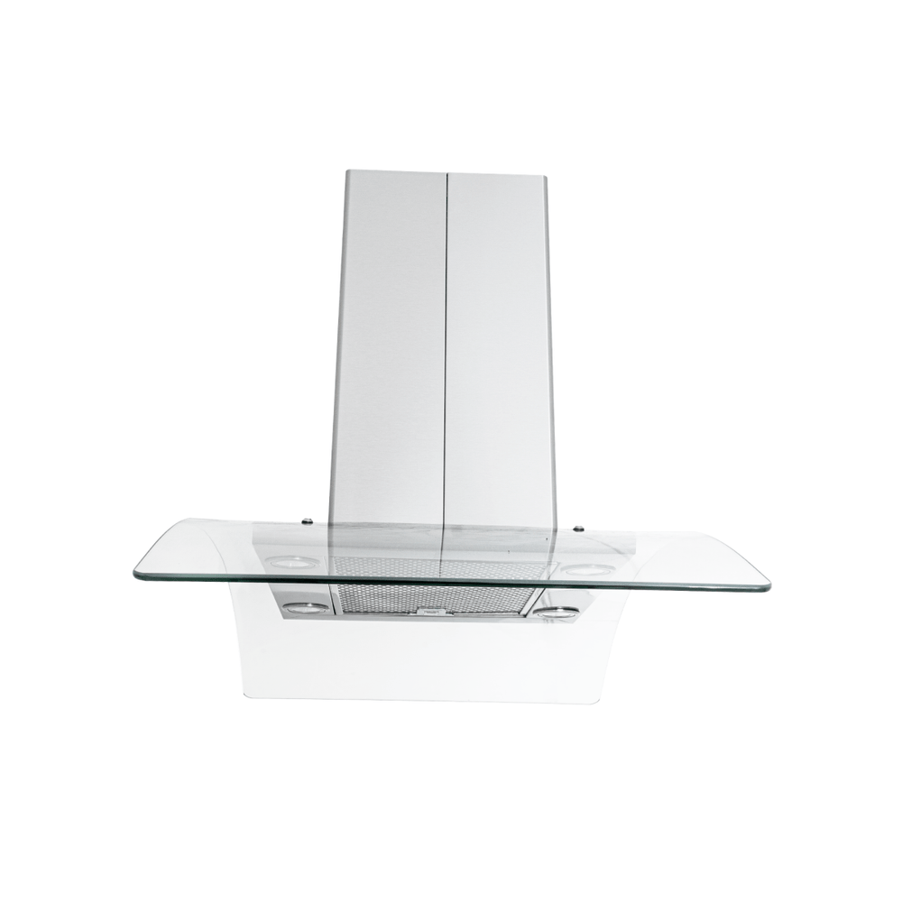 The Proline Range Hoods PLFI 544 is a 600 CFM stainless steel island hood with controls. ProlineRangeHoods.com.